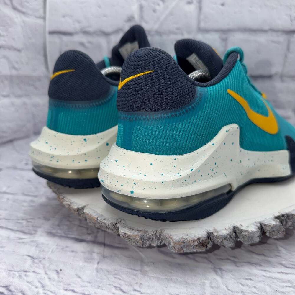 Nike Air Max Impact 4 Mens Sz 11 Athletic Shoes Sneakers DM1124-302 Blue Yellow - Picture 6 of 15